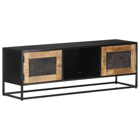 Tv Cabinet 120X30X40 Cm Rough Mango Wood