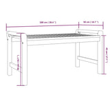 Coffee Table 100X50X50 Cm Solid Wood Acacia