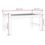 2 Piece Garden Lounge Set With Cushions Solid Wood