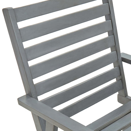Outdoor Dining Chairs 3 Pcs Solid Acacia Wood