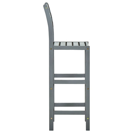 Bar Stools 4 Pcs Solid Acacia Wood