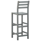 Bar Stools 4 Pcs Solid Acacia Wood