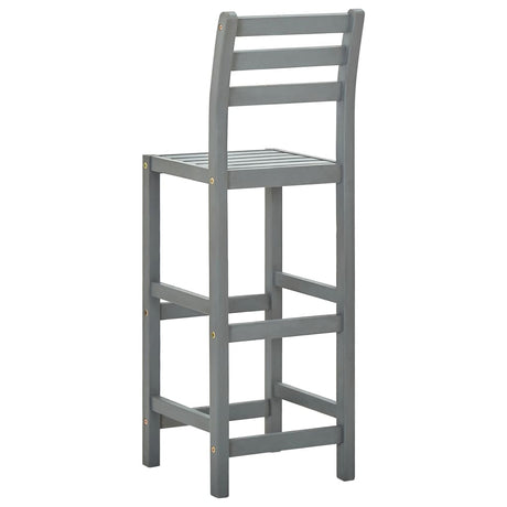 Bar Stools 4 Pcs Solid Acacia Wood