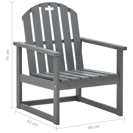 Garden Sofa Chairs 2 Pcs Solid Acacia Wood