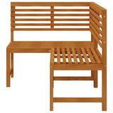 Garden Corner Bench 140 Cm Solid Acacia Wood