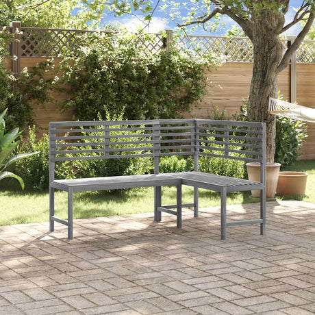 Garden Corner Bench 140 Cm Solid Acacia Wood