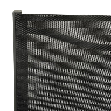 Garden Chairs 2 Pcs Textilene And Steel Black And Anthracite