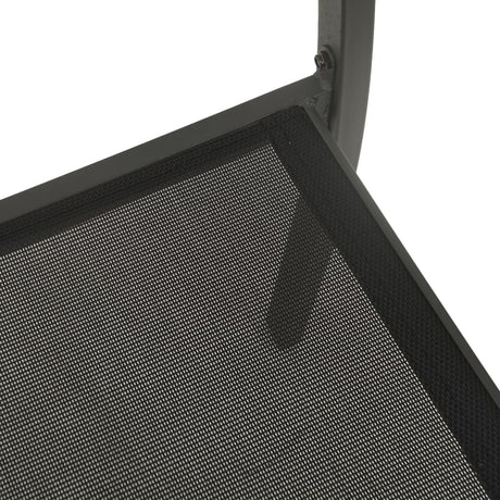 Garden Chairs 2 Pcs Textilene And Steel Black And Anthracite