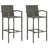 Bar Stools 4 Pcs Poly Rattan
