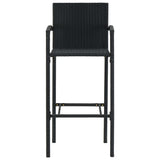 Bar Stools 4 Pcs Poly Rattan