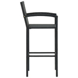 Bar Stools 4 Pcs Poly Rattan