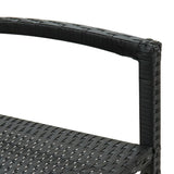 Bar Stools 4 Pcs Poly Rattan