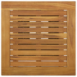 Bar Table Poly Rattan And Solid Acacia Wood