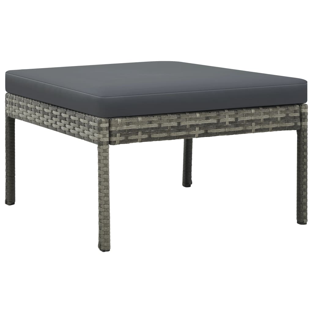 3 Piece Garden Lounge Set With Cushions Poly Rattan