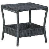 Garden Table 45X45X46.5 Cm Poly Rattan