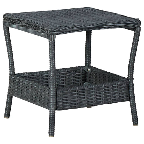 Garden Table 45X45X46.5 Cm Poly Rattan