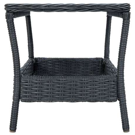 Garden Table 45X45X46.5 Cm Poly Rattan