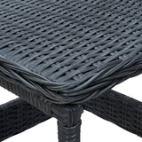 Garden Table 45X45X46.5 Cm Poly Rattan