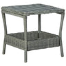 Garden Table 45X45X46.5 Cm Poly Rattan