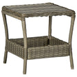 Garden Table 45X45X46.5 Cm Poly Rattan