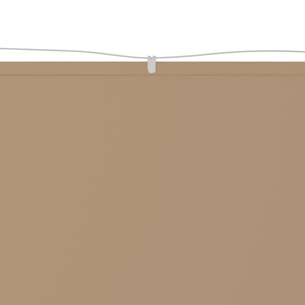 Vertical Awning Taupe 140x600 cm Oxford Fabric