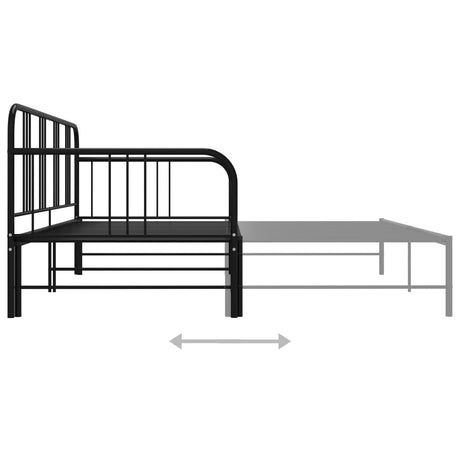 Pull-Out Sofa Bed Frame Without Mattress Metal 90X200 Cm