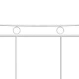 Bed Frame without Mattress White Metal 200x200 cm