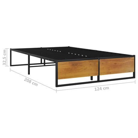 Bed Frame Without Mattress Black Metal