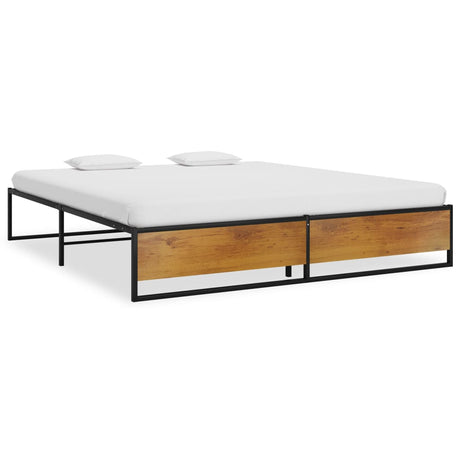 Bed Frame Without Mattress Black Metal