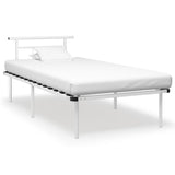 Bed Frame Without Mattress Metal 140X200Cm