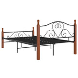 Bed Frame Without Mattress Black Metal