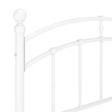 Bed Frame without Mattress White Metal 120x200 cm
