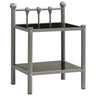 Bedside Cabinet 45X34.5X60.5 Cm Metal And Glass