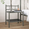 Bedside Cabinet 45X34.5X60.5 Cm Metal And Glass