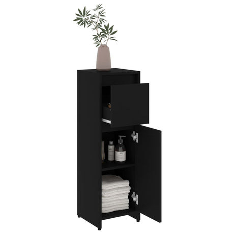 4 Piece Bathroom Furniture Set Engineered Wood