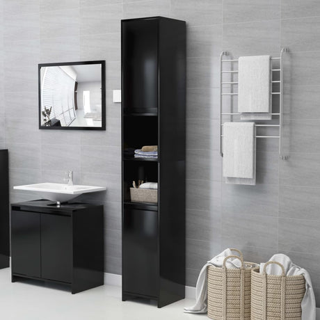 4 Piece Bathroom Furniture Set Engineered Wood