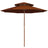 Double Decker Garden Parasol With Wooden Pole 270 Cm