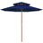 Double Decker Garden Parasol With Wooden Pole 270 Cm