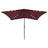 Garden Parasol With Leds And Steel Pole 2X3 M