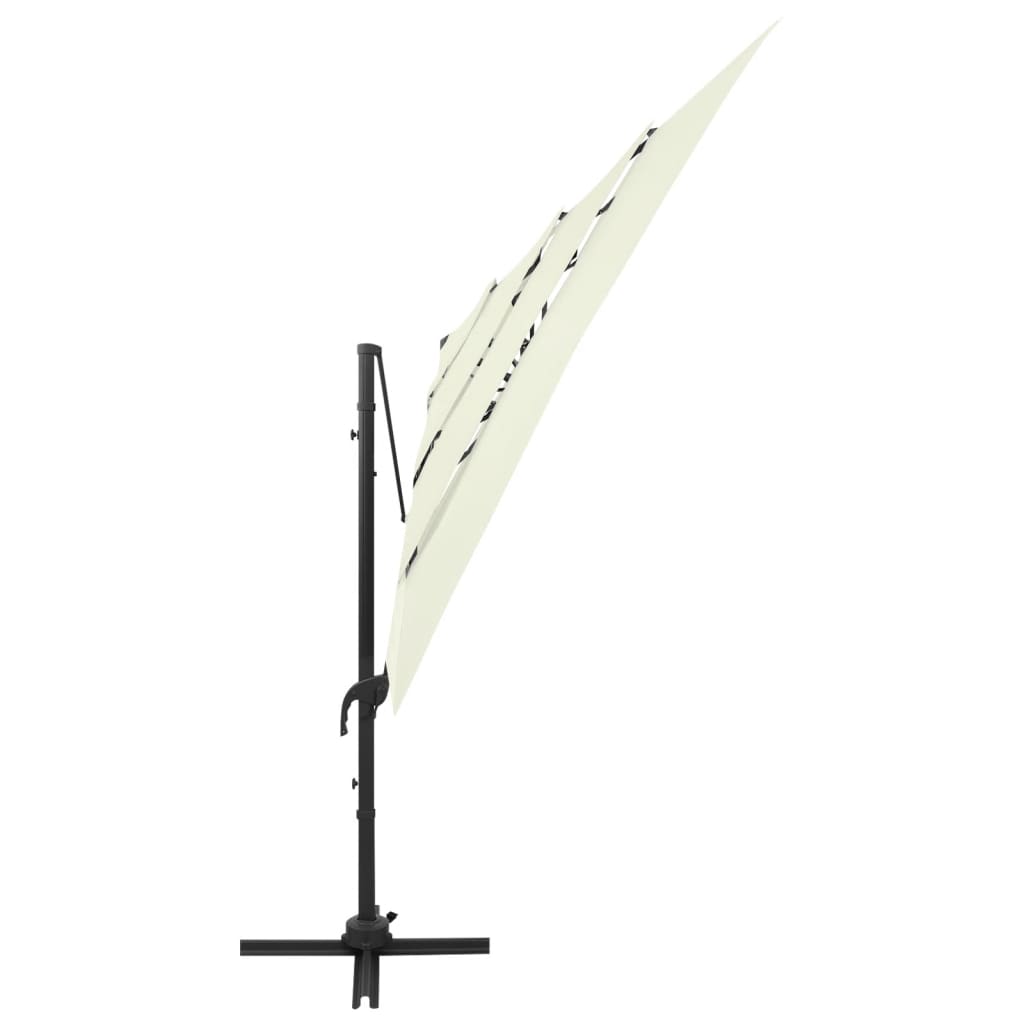 4-Tier Garden Parasol With Aluminium Pole 250X250 Cm