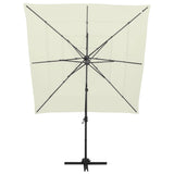4-Tier Garden Parasol With Aluminium Pole 250X250 Cm