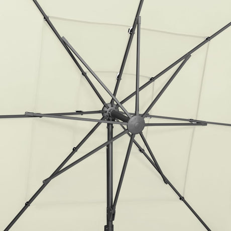 4-Tier Garden Parasol With Aluminium Pole 250X250 Cm