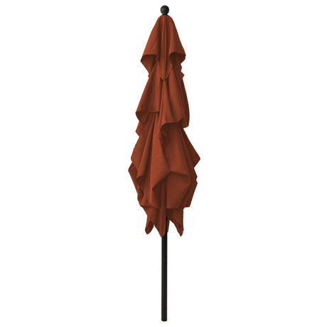 3-Tier Garden Parasol With Aluminium Pole