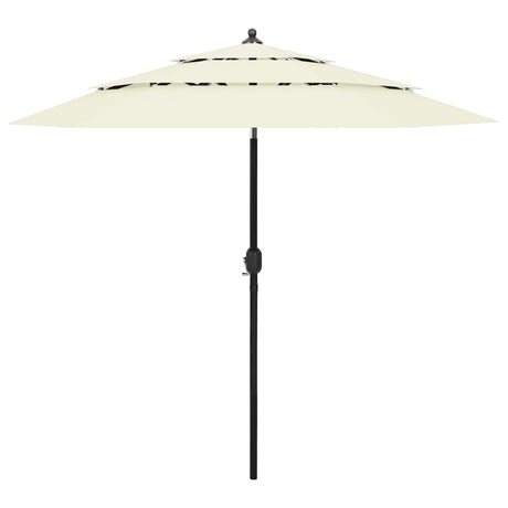 3-Tier Garden Parasol With Aluminium Pole
