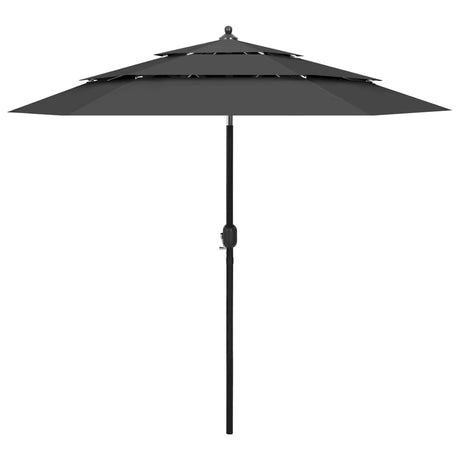 3-Tier Garden Parasol With Aluminium Pole
