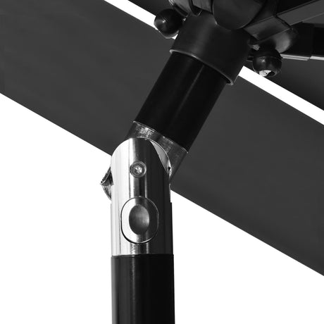 3-Tier Garden Parasol With Aluminium Pole
