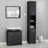 3 Piece Bathroom Furniture Set Engineered Wood