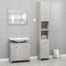 3 Piece Bathroom Furniture Set Engineered Wood