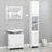 3 Piece Bathroom Furniture Set Engineered Wood