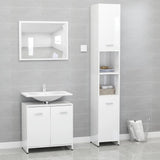 3 Piece Bathroom Furniture Set Engineered Wood